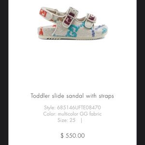 Toddler Gucci sandals